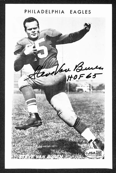 Steve Van Buren HOF Signed/Autographed 5x7 Photo Eagles BAS 214483