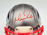 MATT RYAN AUTOGRAPHED FALCONS FLASH SILVER SPEED MINI HELMET BECKETT QR 197080