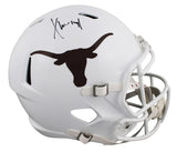 Texas Xavier Worthy Authentic Signed Full Size Speed Rep Helmet W/ Case Fanatics
