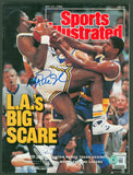 Lakers Magic Johnson Signed May 1988 Sports Illustrated Magazine BAS Witnessed