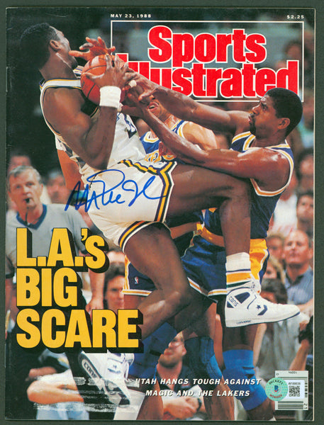 Lakers Magic Johnson Signed May 1988 Sports Illustrated Magazine BAS Witnessed