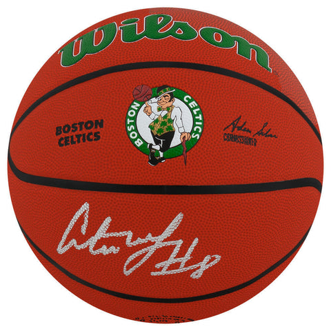 Antoine Walker Signed Wilson Boston Celtics Logo NBA Basketball - (SCHWARTZ COA)