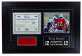Tom Brady Autographed Framed Practice Used Jersey Piece Patriots Cert LE 6/11