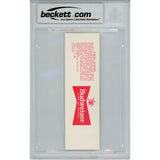 Mike Singletary Autographed Chicago Bears Ticket Stub 1st INT Insc Beckett 47595