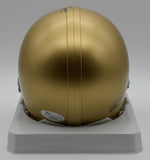 Father Ted Hesburgh Notre Dame Signed/Auto Mini Football Helmet JSA 212253