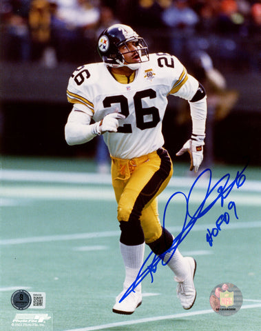 Rod Woodson Signed Pittsburgh Steelers 8x10 Photo HOF Beckett 45564