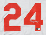 Tony Perez Signed Cincinnati Reds Jersey (Beckett) Big Red Machine 3rd Baseman