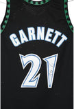 Kevin Garnett Timberwolves Signed Black 96-97 Mitchell & Ness Swingman Jersey