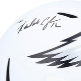 Randall Cunningham Eagles Signed Flat White Alt Revolution Rep Helmet