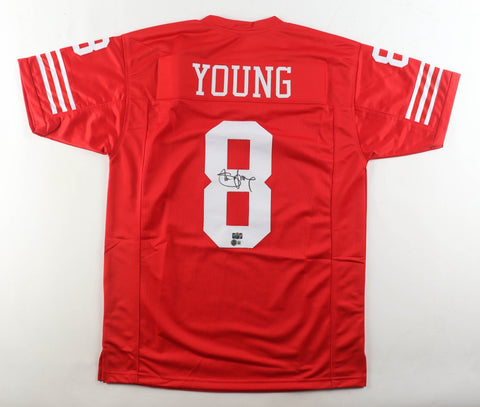 Steve Young Signed San Francisco 49ers Jersey (Beckett) 3x Super Bowl Champ / QB