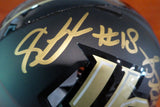 SHAQUEM & SHAQUILL GRIFFIN AUTOGRAPHED UCF SPEED MINI HELMET MCS HOLO 134376
