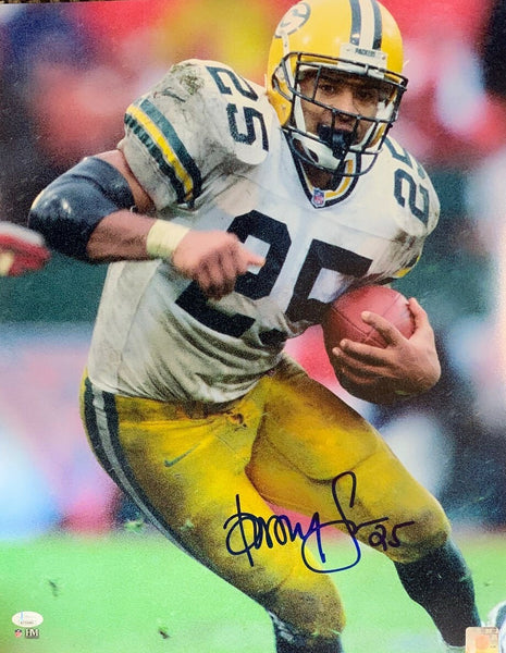 Packers Super Bowl Champ DORSEY LEVENS Signed 16X20 Photo #3 AUTO - JSA