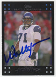 Walter Jones Signed Seattle Seahawks 2007 Topps Football Card #285 -SCHWARTZ COA