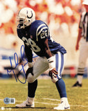 Marshall Faulk Autographed 8x10 Photo Indianapolis Colts Beckett BAS QR #BS32019