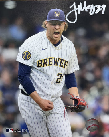 TREVOR MEGILL Signed 8x10 Photo #2 - Milwaukee Brewers MLB - AUTO