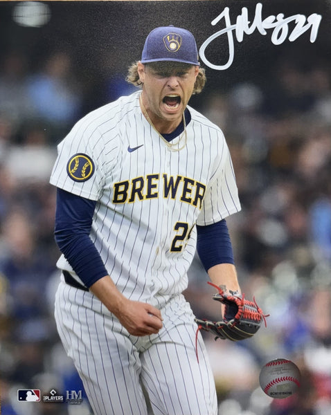 TREVOR MEGILL Signed 8x10 Photo #2 - Milwaukee Brewers MLB - AUTO