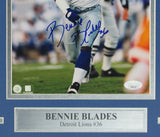 Benny Blades Detroit Lions Signed/Autographed 8x10 Photo Framed JSA 163305