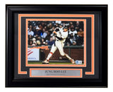 Jung Hoo Lee Signed Framed 8x10 San Francisco Giants Photo BAS