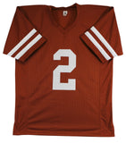 Texas Matthew Golden Authentic Signed Burnt Orange Pro Style Jersey BAS Witness