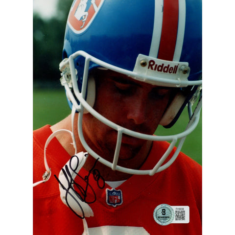 Jeff Lewis Autographed/Signed Denver Broncos 5x7 Photo Beckett 59224