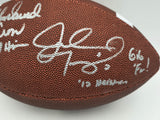 John David Crow & Johnny Manziel Autographed Wilson Football Texas A&M Beckett