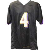 Zay Flowers Autographed/Signed Pro Style Black XL Jersey Beckett Witness 50813