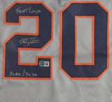 Mickey Tettleton Signed Detroit Tigers Road Jersey Twice Inscribed (Beckett)