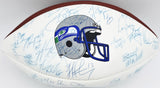 1999 Seattle Seahawks Team Autographed Signed Football With 65 Sigs SKU #243794