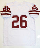 Kevin Smith Signed White College Style Jersey w/ Insc- The Jersey Source Auth *2