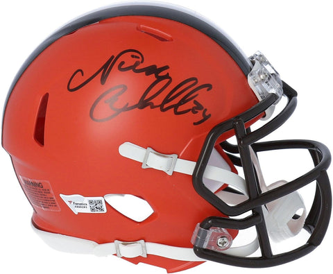 Nick Chubb Cleveland Browns Autographed Riddell Speed Pro Mini Helmet