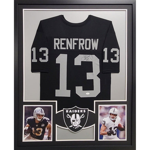 Hunter Renfrow Autographed Framed Las Vegas Raiders Jersey