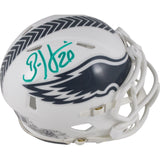 Brian Dawkins Autographed Philadelphia Eagles 24 STS Mini Helmet Beckett 49111