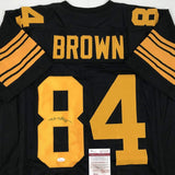 Autographed/Signed Antonio Brown Pittsburgh Steelers CR Black Jersey JSA COA
