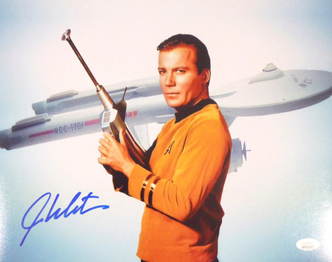 WILLIAM SHATNER AUTHENTIC AUTOGRAPHED SIGNED 11X14 PHOTO STAR TREK JSA 159195