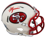 49ers Kyle Juszczyk Signed Retro Speed Mini Helmet W/ Case BAS Witnessed