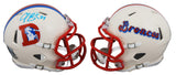 Broncos Champ Bailey Signed Retro Speed Mini Helmet W/ Case BAS Witnessed