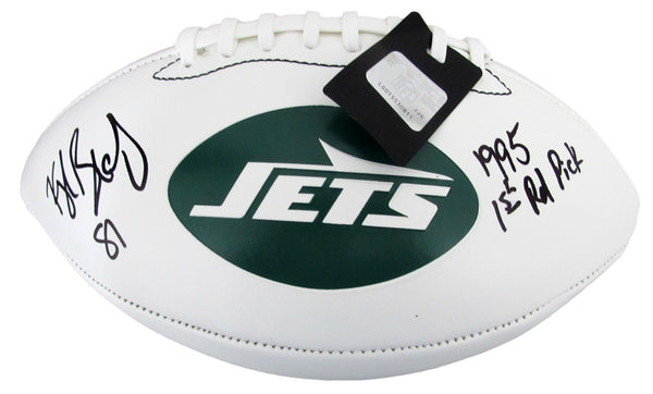 Kyle Brady Signed/Inscribed "1st Rd Pick" New York Jets Logo Football JSA 208057