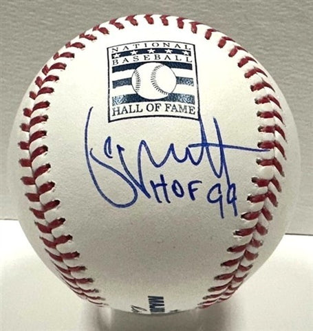 Royals GEORGE BRETT Signed Official MLB HOF LOGO Baseball AUTO w/ HOF 99 - JSA
