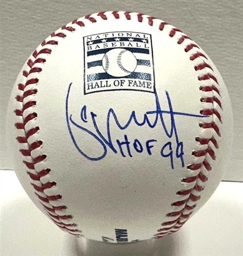 Royals GEORGE BRETT Signed Official MLB HOF LOGO Baseball AUTO w/ HOF 99 - JSA