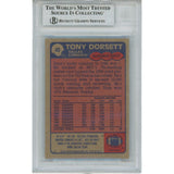 Tony Dorsett Autographed 1985 Topps 40 Slabbed Trading Card Beckett 45912