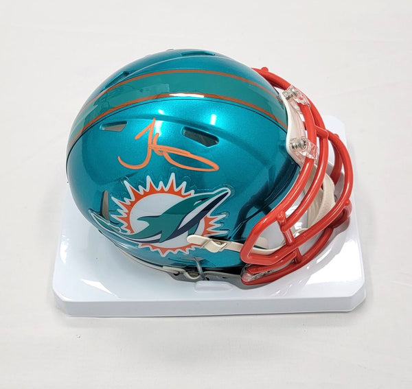 Tyreek Hill Autographed Miami Dolphins Flash Mini Helmet Beckett Witnessed