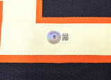 CHICAGO BEARS DJ MOORE AUTOGRAPHED NAVY BLUE JERSEY BECKETT BAS WITNESS 221067