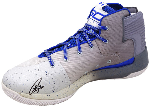 STEPHEN CURRY AUTOGRAPHED UNDER ARMOUR CURRY 3 SHOE WARRIORS 12.5 JSA 221515