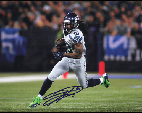 Sidney Rice Autographed Signed 11x14 Photo Seattle Seahawks SKU #243988