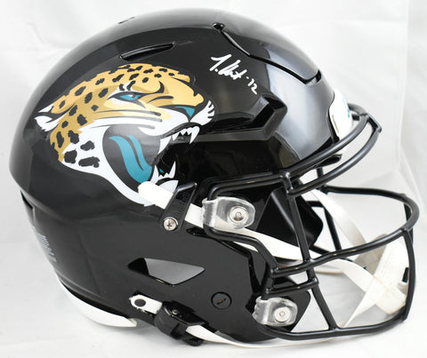 Travis Hunter Signed Jacksonville Jaguars F/S Speed Flex Helmet - Beckett W Holo