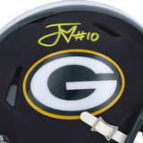 JORDAN LOVE Autographed Packers Black Matte Mini Speed Helmet FANATICS