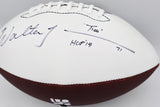 Walter Jones Autographed Seahawks White Logo Football "HOF 14" MCS Holo #64069