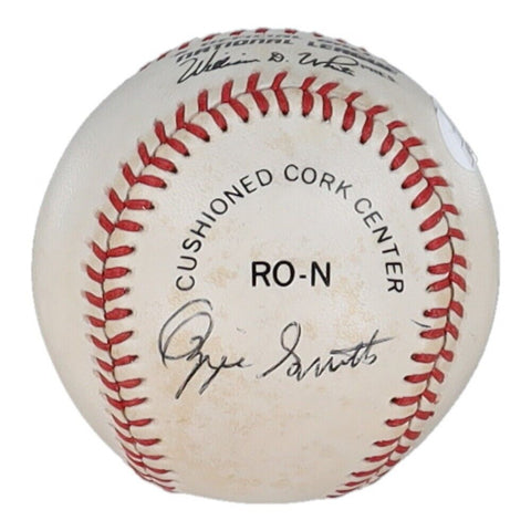 Ozzie Smith Signed NL Baseball (JSA COA) St Louis Cardinal 15xAll Star Shortstop