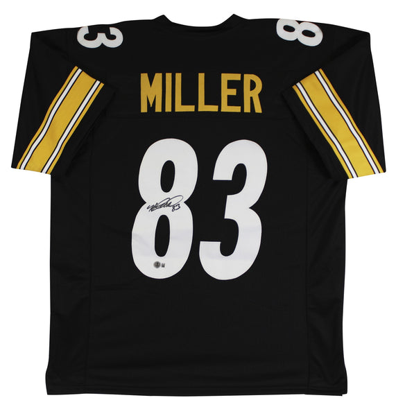 Heath Miller Authentic Signed Black Pro Style Jersey Autographed BAS Witnessed