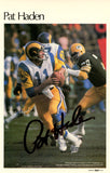Pat Haden Autographed Los Angeles Rams Mini Poster 41/50 Beckett 46153